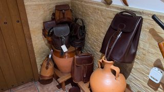 Lote de artículos de cuero caza