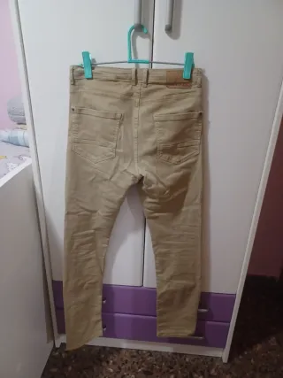 Pantalón Springfield Talla W28 Slim Beige