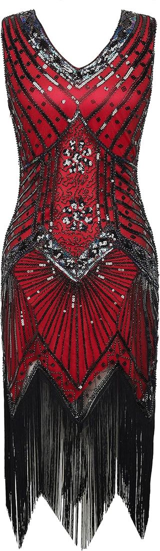 BABEYOND Conjunto de Vestidos Flapper para Mujer d