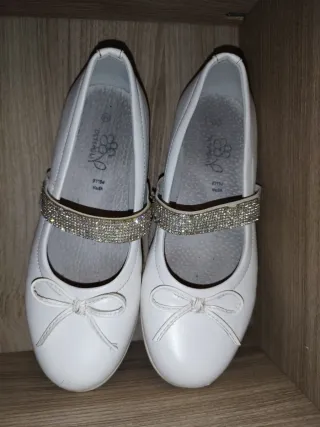 Paperine, ballerine bianche, Dettagli, numero 34.