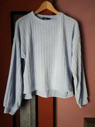 Suéter Bershka azul mujer