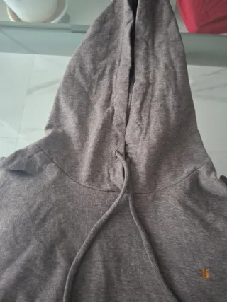 Felpa con cappuccio uomo leggera grigia