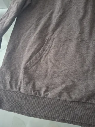 Felpa con cappuccio uomo leggera grigia