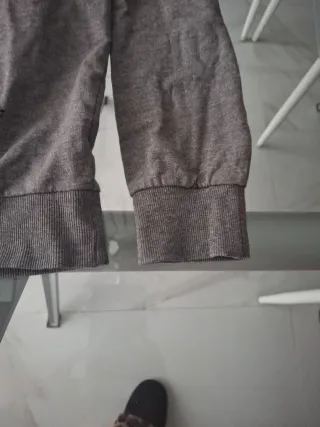 Felpa con cappuccio uomo leggera grigia