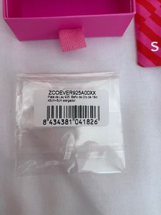 Collar M Singularu Baño Oro 18kt