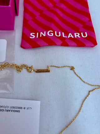 Collar M Singularu Baño Oro 18kt