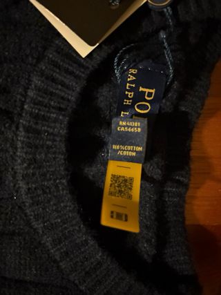 Maglioncino Polo Ralph Lauren Blu Taglia M