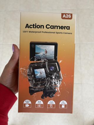 Cámara Deportiva 4K Táctil + Accesorios