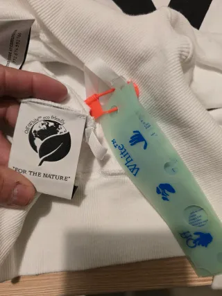 Sudadera Off White Blanca con Capucha