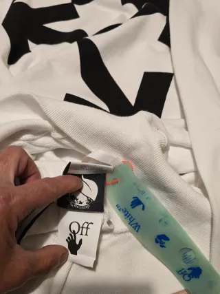 Sudadera Off White Blanca con Capucha