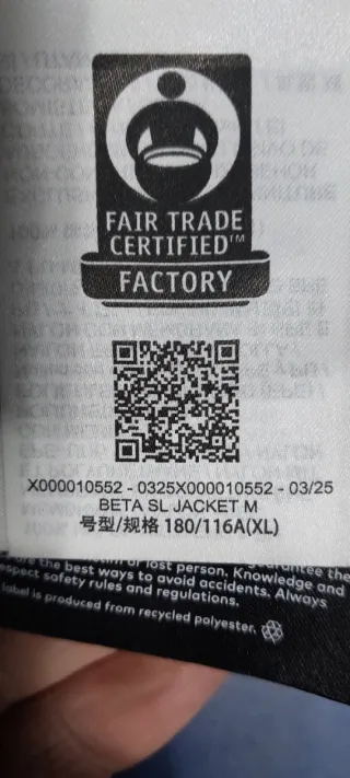 Chaqueta Arcteryx Beta SL Talla XL