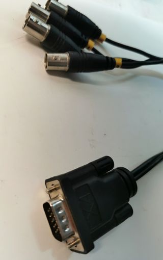 Cavo coassiale per monitor HD15 VGA a 4 BNC RGBHV