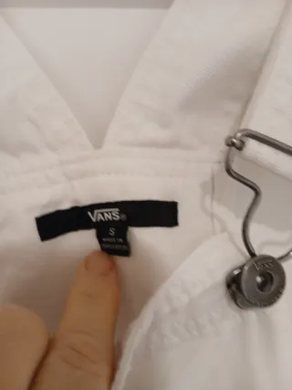 Peto Vans Blanco Talla S