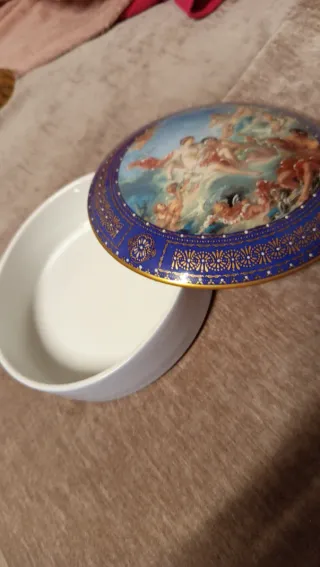 Portagioie blu e oro