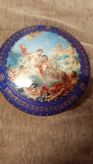 Portagioie blu e oro