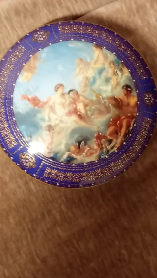 Portagioie blu e oro