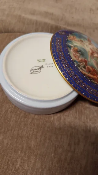 Portagioie blu e oro