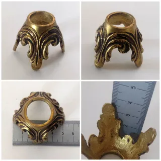 ADORNOS EMBELLECEDORES DE BRONCE PARA LÁMPARAS