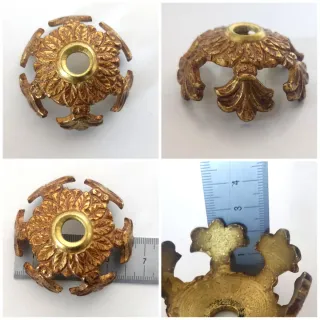 ADORNOS EMBELLECEDORES DE BRONCE PARA LÁMPARAS