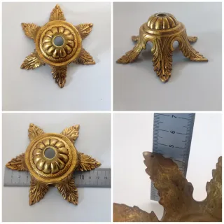 ADORNOS EMBELLECEDORES DE BRONCE PARA LÁMPARAS