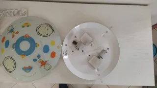 Plafoniera Bambini Vetro e Plastica