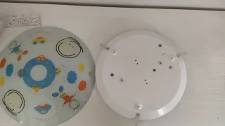 Plafoniera Bambini Vetro e Plastica