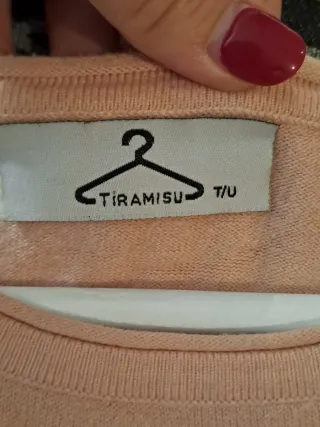 Jersey rosa pastel corazón lentejuelas