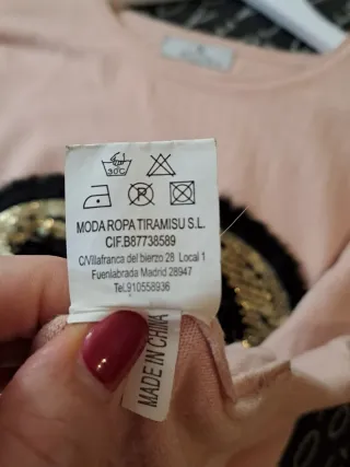 Jersey rosa pastel corazón lentejuelas