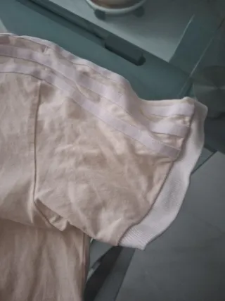 T-shirt Adidas beige/bianca