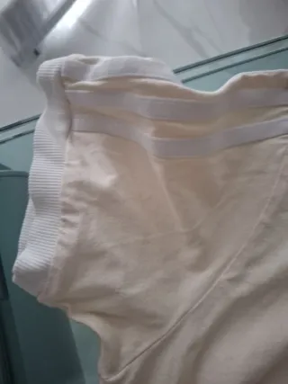 T-shirt Adidas beige/bianca