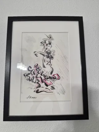 Gráfica de toros en papel