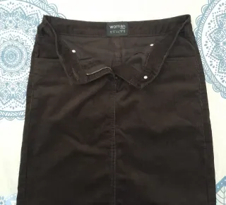 Falda de pana marrón Woman by Tchibo talla 36