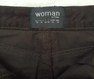 Falda de pana marrón Woman by Tchibo talla 36