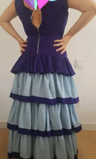 Traje Flamenca confeccionado en Sevilla Talla 42
