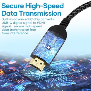 Cable HDMI a USB C 3 Metros, Cable USB C a HDMI 4K