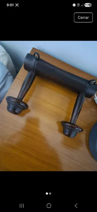 Colgadores Perchas Madera y Metal