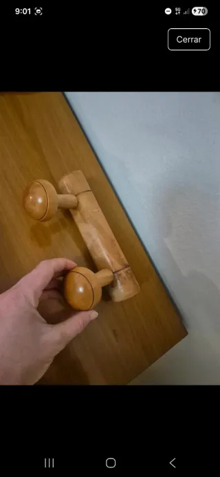 Colgadores Perchas Madera y Metal