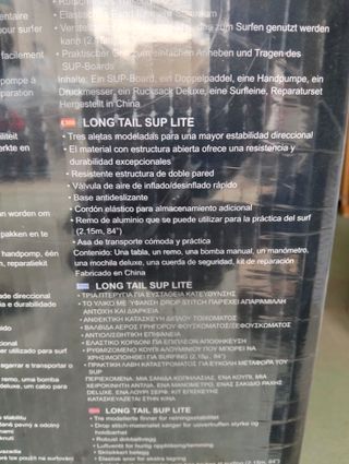 Bestway 65083 Tabla Paddle Surf Hinchable Hydro-Force Long Tail Sup Lite 335x76x15 cm