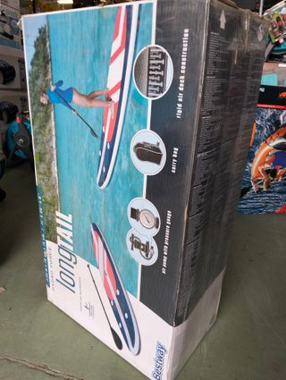 Bestway 65076 Tabla Paddle Surf Hinchable Hydro-Force Long Tail 335x76x15 cm con Remo