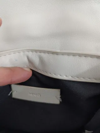 Bolso acolchado Mango beige