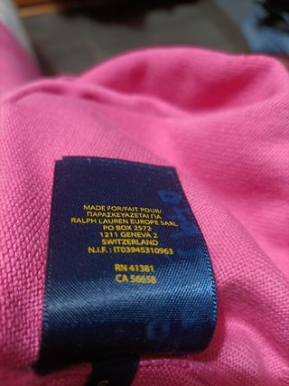 Jersey Polo Ralph Lauren Hombre XL Rosa