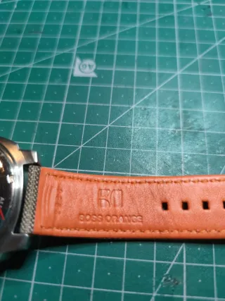 Reloj Hugo Boss Hombre Gris Naranja