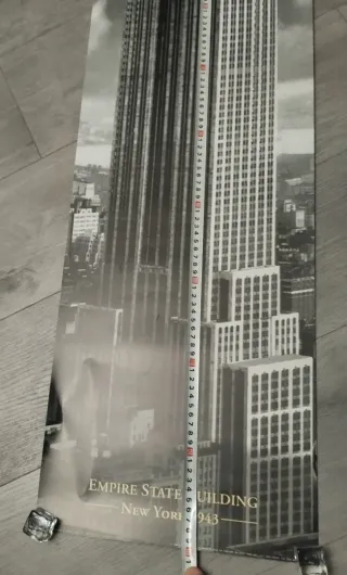 Lámina Empire State Building 1.30x0.30m