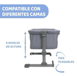 Cuna colecho Chicco Next2Me Essential Gris