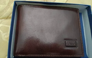 Portafoglio uomo GMF in pelle marrone