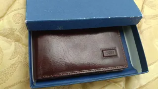 Portafoglio uomo GMF in pelle marrone