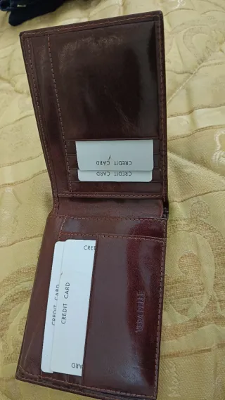 Portafoglio uomo GMF in pelle marrone