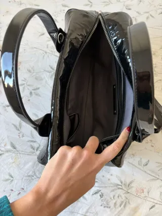 Bolso Calvin Klein Negro Charol Original