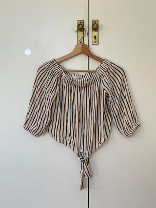Top a rayas
