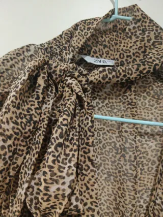 Blusa Zara Estampado Animal